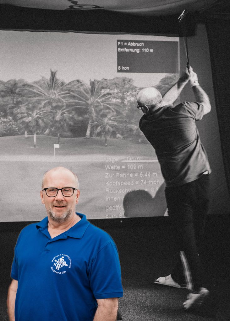 Peter Föh Golf-Physio-Therapeut trainiert mit Ihnen am eigenen Golfsimulator