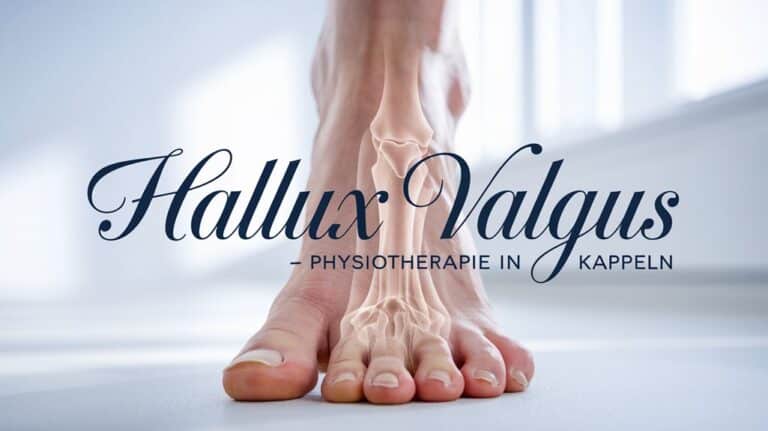 Hallux valgus des großen Zehs