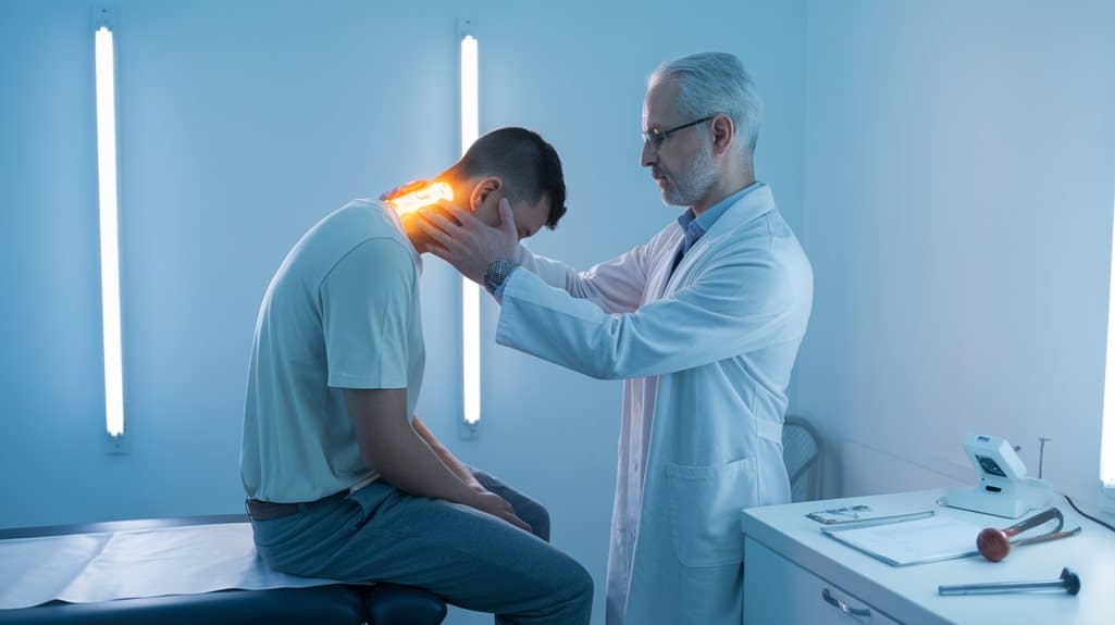 Zervikalsyndrom (Halswirbelsäule) 1 Bewegungseinschränkung umfassende diagnostische Bildgebungsuntersuchungen