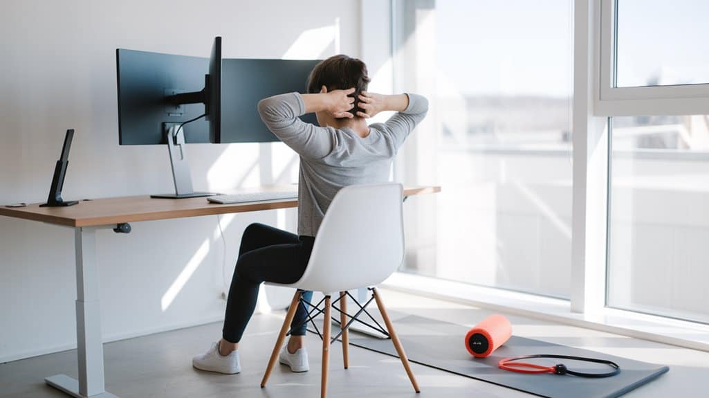 steifer Nacken 3 Dehnübungen ergonomische Gewohnheiten und Dehnübungen
