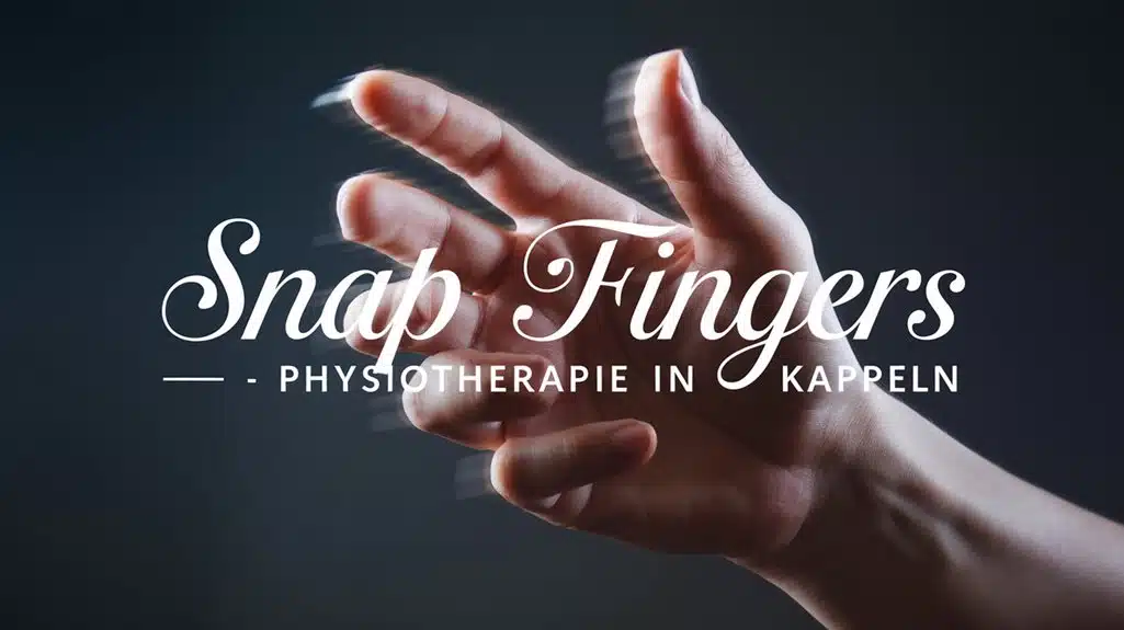 schnell mit den Fingern schnipsen