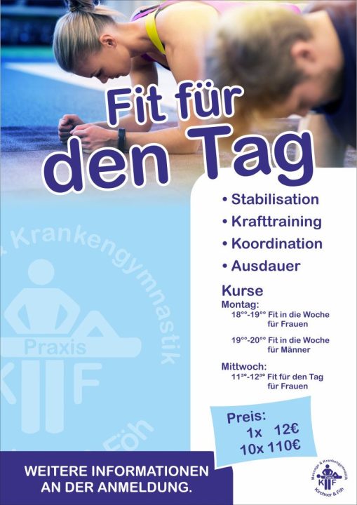 Sport- Physiotherapie Fitness Kurs in Kappeln