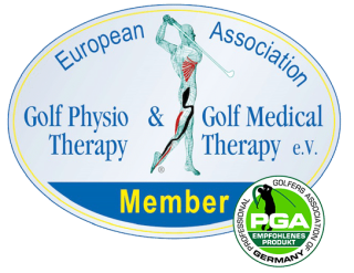 Zertifizierter Golf-Physio-Trainer Mitglied bei der European Association GolfPhysioTherapy & GolfMedicalTherapy e.V.